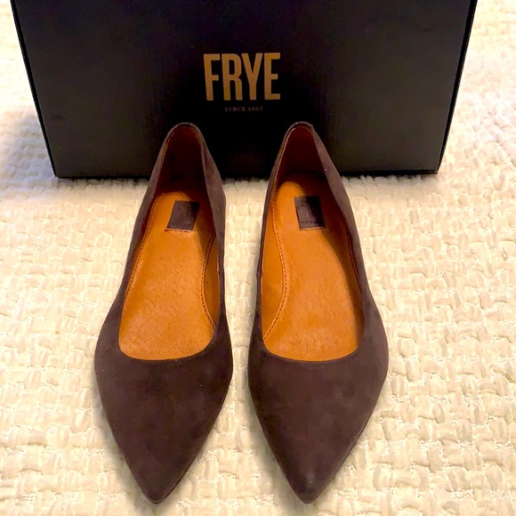 Frye Sienna Ballet Suede Flats New - Picture 2 of 8